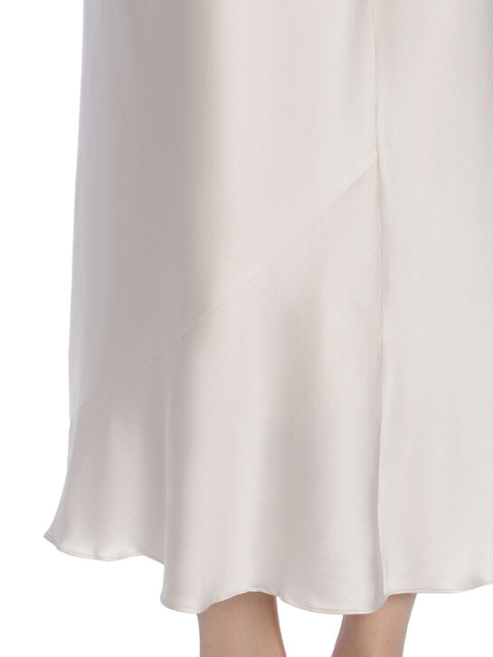 Юбка миди шелковая, белая Dorothee Schumacher | Фото 4
