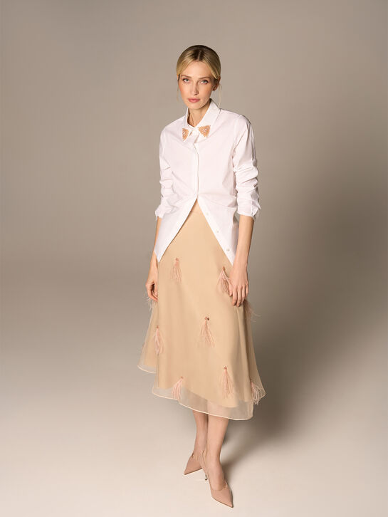 Юбка из шелковой органзы Dorothee Schumacher | Фото 2
