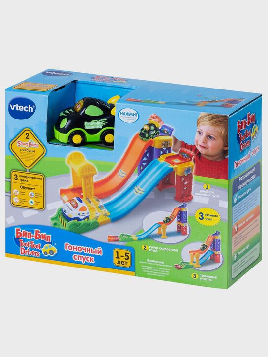 Игрушка 2 в 1 Гоночный спуск серии Бип-Бип Toot-Toot Drivers Vtech | Фото 9