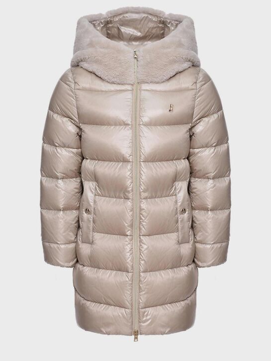 Пальто с меховым капюшоном Herno | Фото 1