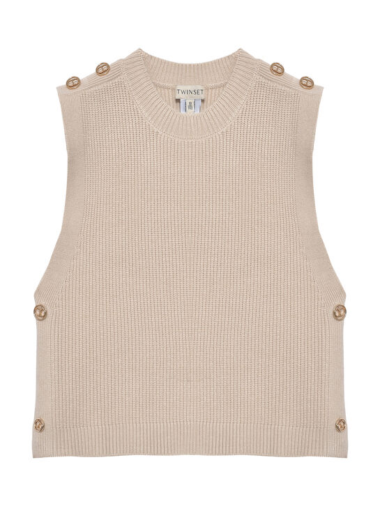Жилет с декоративными пуговицами TWINSET | Фото 1