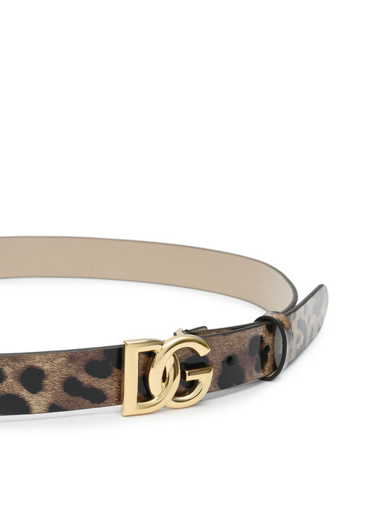 Ремень леопардовый с пряжкой-лого Dolce&Gabbana | Фото 2