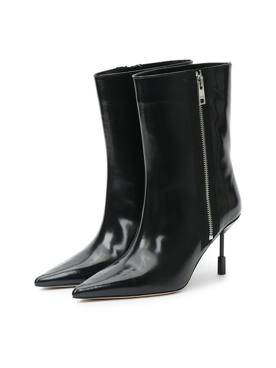 Ботильоны на шпильке с острым носом, черные MSGM | Фото 5