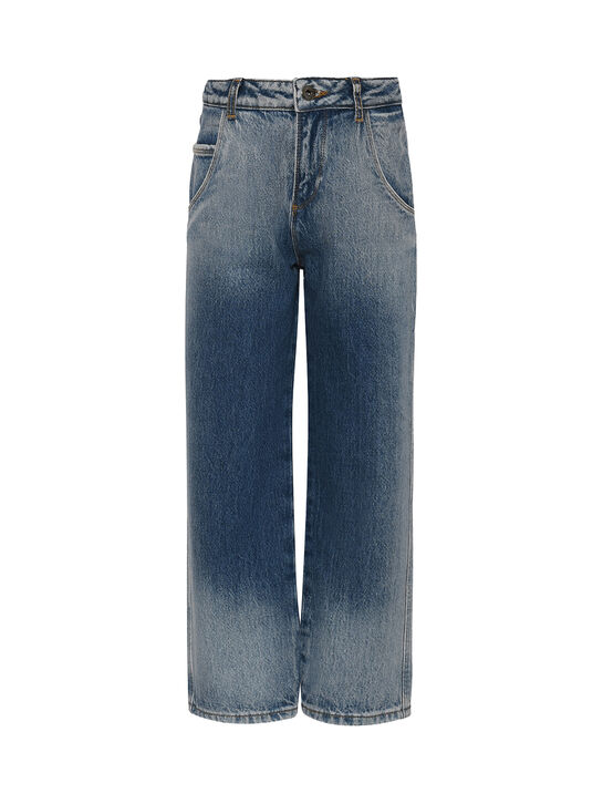 Джинсы с потертостями Emporio Armani | Фото 1