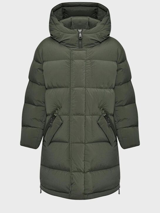 Удлиненная куртка с капюшоном ADD | Фото 1