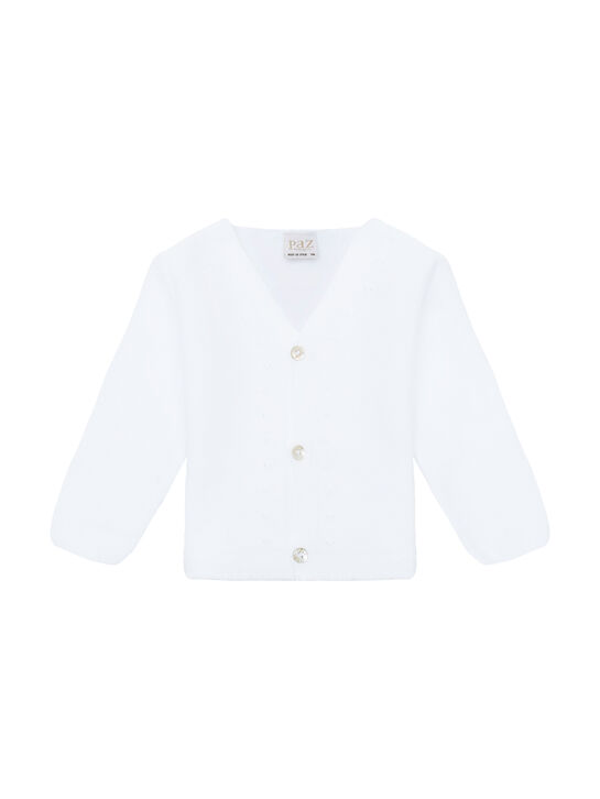Кардиган вязаный, белый Paz Rodriguez | Фото 1