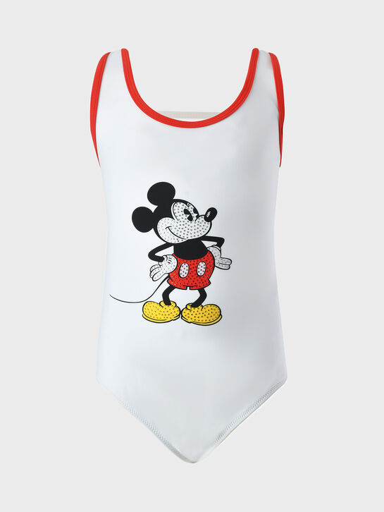 Купальник с принтом &quot;Mickey&quot; и красной окантовкой Marc Jacobs | Фото 1