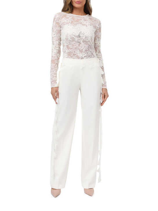 Брюки с кружевным поясом Blumarine | Фото 3