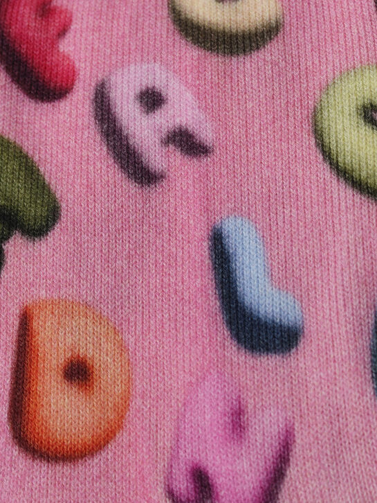 Носки с буквами, розовые Falke | Фото 2