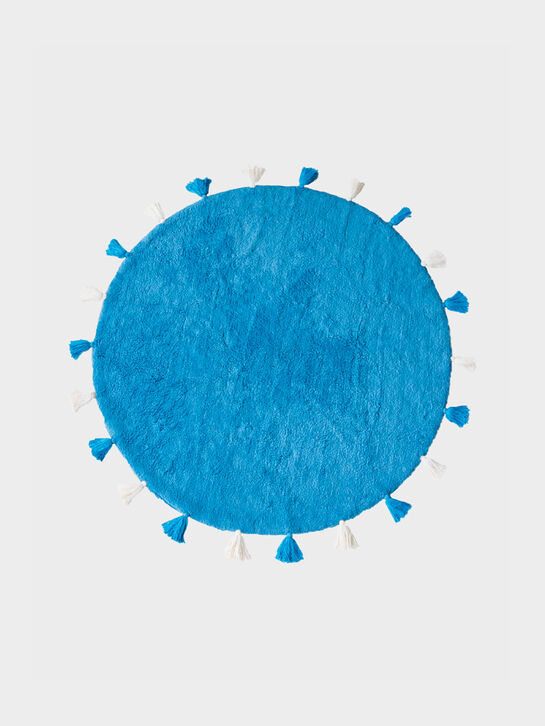 Хлопковый ковер Colorful Blue d140 Lillaland | Фото 1