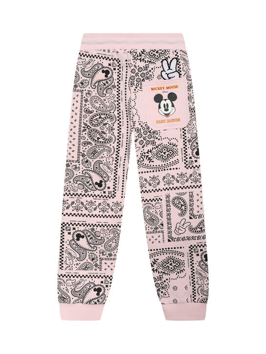 Спортивные брюки с принтом &quot;Микки Маус&quot;, розовые Marc Jacobs | Фото 2