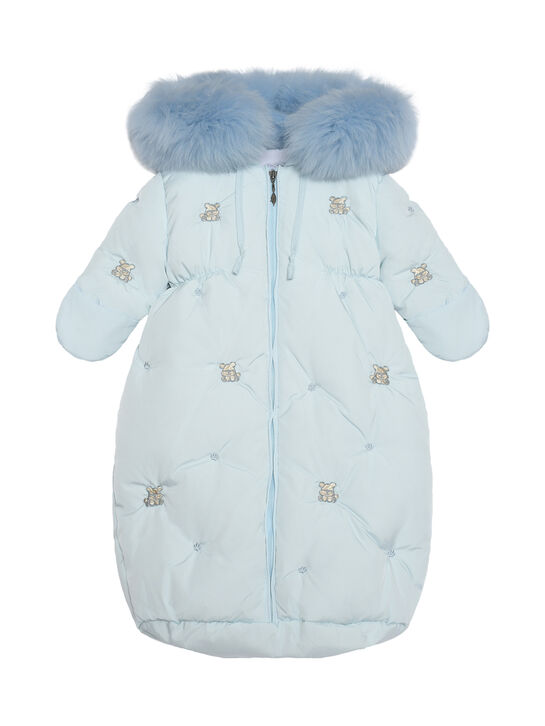 Конверт с отделкой мехом лисы Manudieci | Фото 1