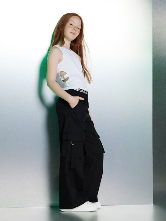 Топ с разрезами по бокам, белый Patrizia Pepe | Фото 2