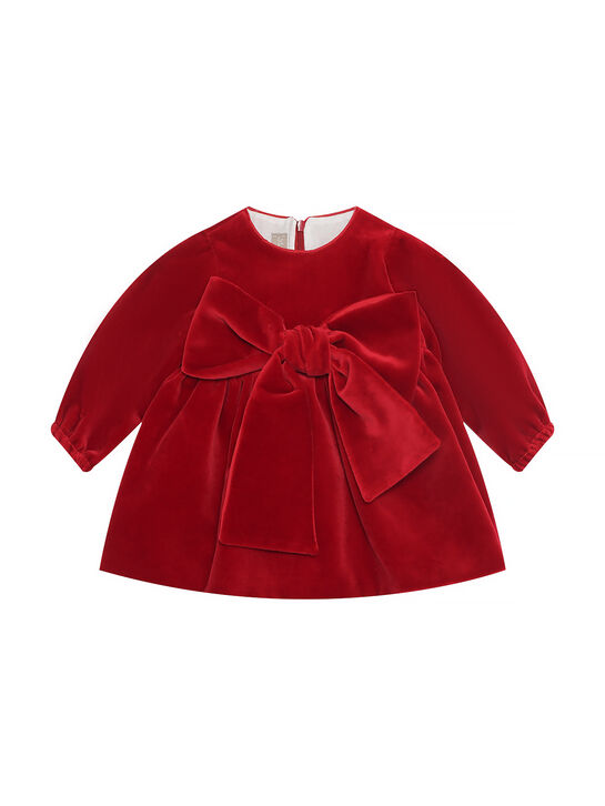 Платье с бантом, красное LaStupenderia | Фото 2