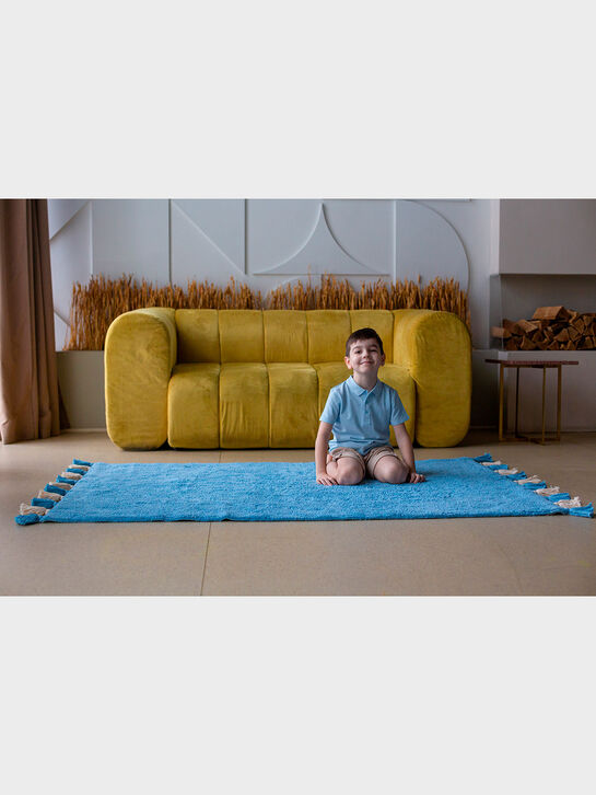 Хлопковый ковер Colorful Blue 120х180 см Lillaland | Фото 8