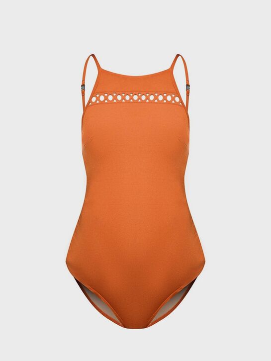 Купальник для беременных слитный на бретельках, горчичный Cache Coeur | Фото 1