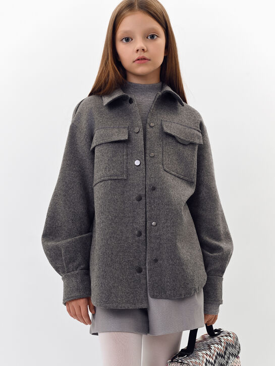 Рубашка утепленная с накладными карманами Brunello Cucinelli | Фото 2