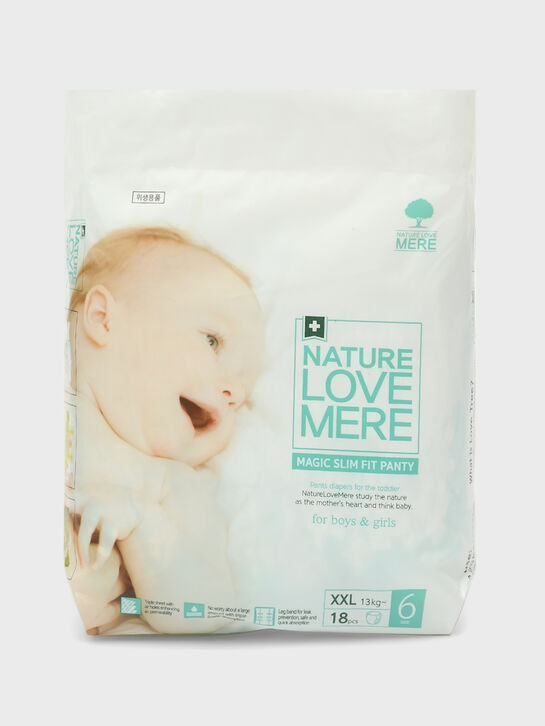 Подгузники-трусики ультратонкие MAGIC SLIM XXL от 13 кг, 18 шт NATURE LOVE MERE | Фото 1
