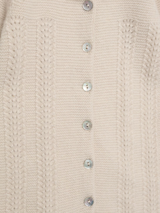 Комбинезон из кашемира, кремовый Oscar et Valentine | Фото 3