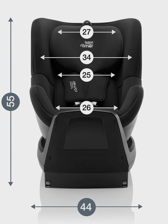 Кресло автомобильное DUALFIX PLUS Space Black Britax Roemer | Фото 7