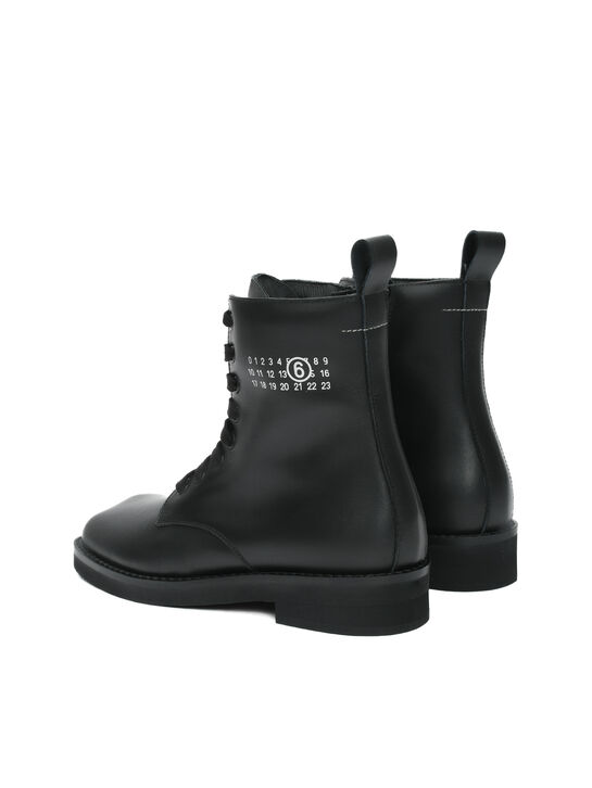 Ботинки с флисовой подкладкой, черные MM6 | Фото 5