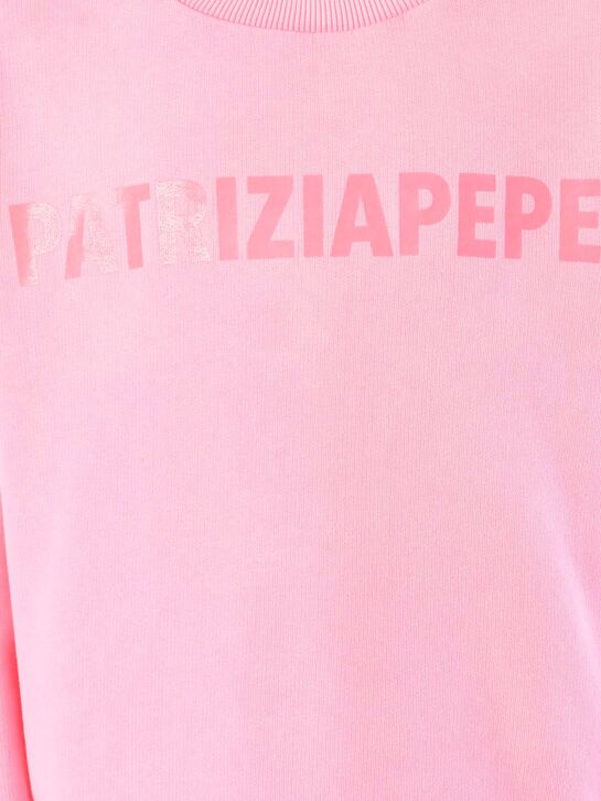 Свитшот, розовый Patrizia Pepe | Фото 4