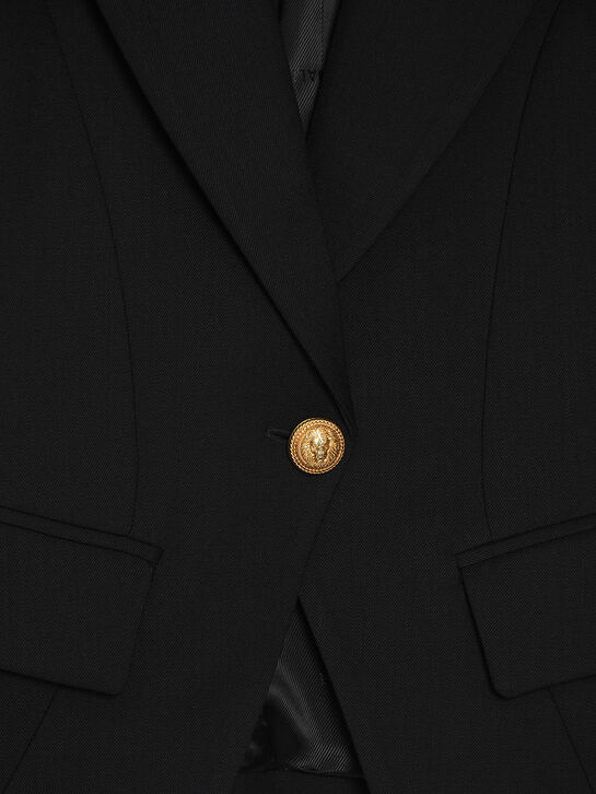 Пиджак приталенный, черный Balmain | Фото 5