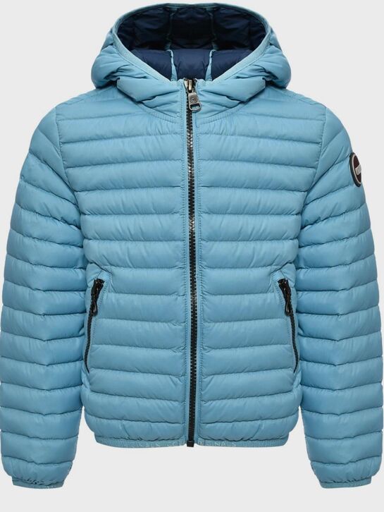 Стеганая куртка с капюшоном, голубая Colmar | Фото 1
