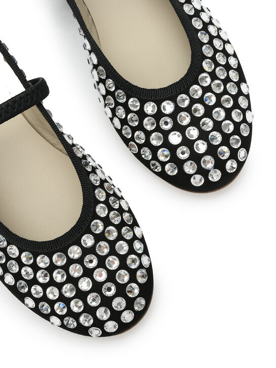 Туфли со стразами, черные Gallucci | Фото 5