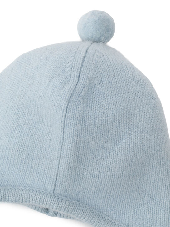 Шапка кашемировая, голубая Oscar et Valentine | Фото 3