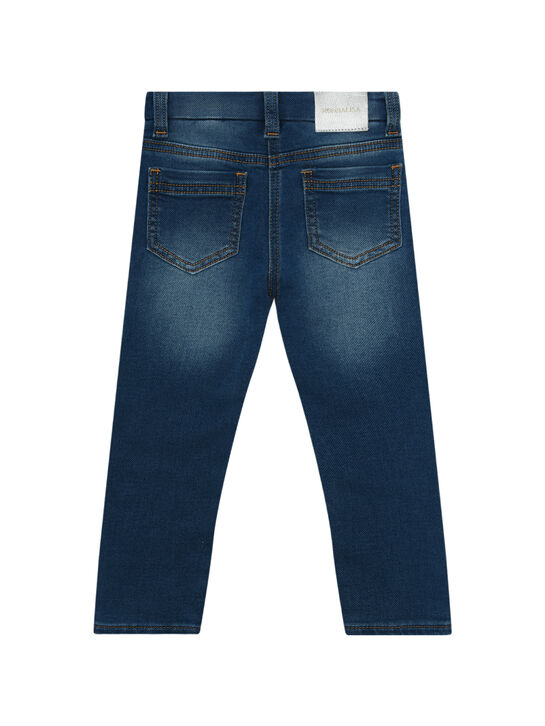 Джинсы с бантиками из страз Monnalisa | Фото 2