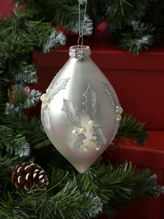 Шар 3D с жемчужинами, 10 см, серебро, 2 вида Goodwill | Фото 3