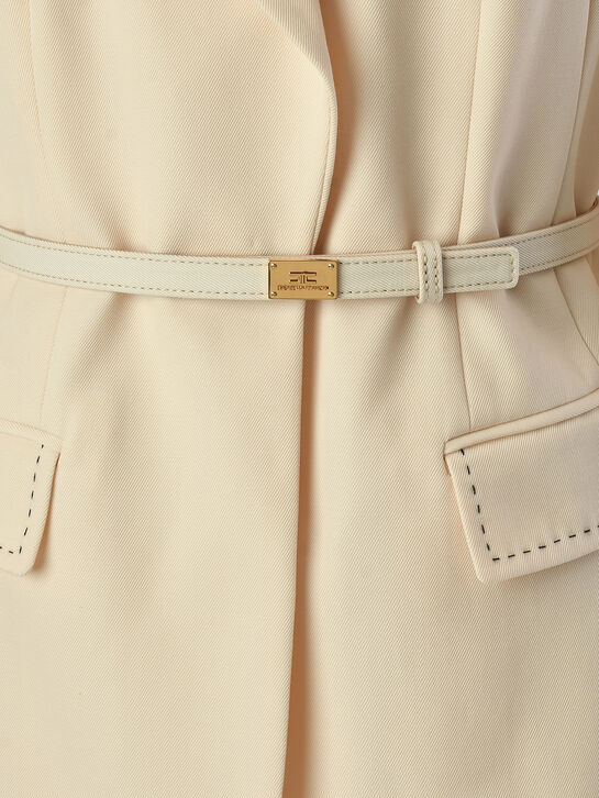 Жакет приталенный с поясом Elisabetta Franchi | Фото 4