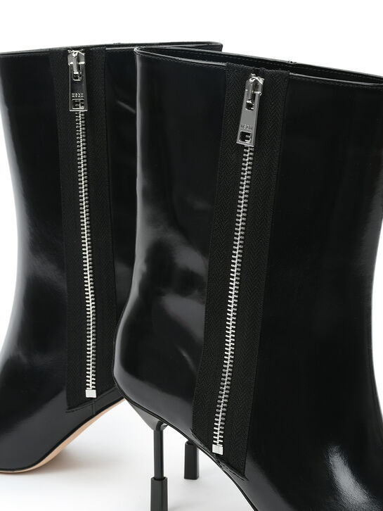 Ботильоны на шпильке с острым носом, черные MSGM | Фото 8