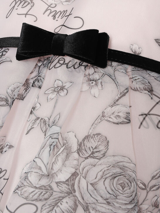 Платье с рукавми-фонариками Monnalisa | Фото 3