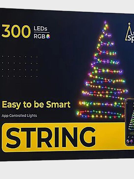 Гирлянда STRING 300 ламп, 2400см, RGB, Многоцветный + Белый , Управление через приложение LinkedSparx | Фото 1