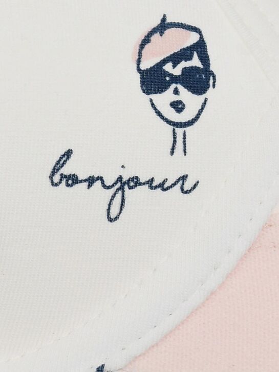 Бюстгальтер с принтом девушка в очках, белый Sanetta | Фото 3