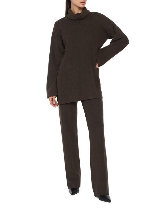 Брюки трикотажные, коричневые Dan Maralex | Фото 2