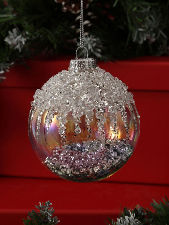 Елочные подвески Серебристые шары, 8 см Goodwill | Фото 3