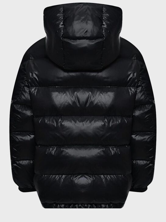 Куртка-пуховик с капюшоном, черная Dolce&Gabbana | Фото 2