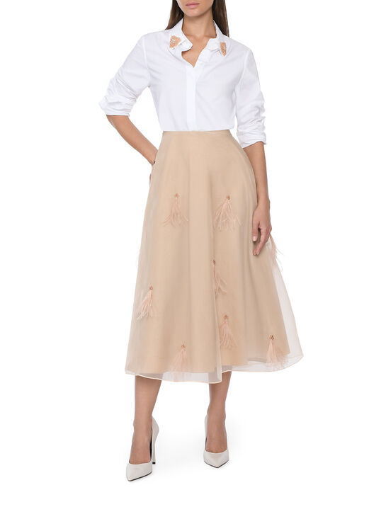 Юбка из шелковой органзы Dorothee Schumacher | Фото 3