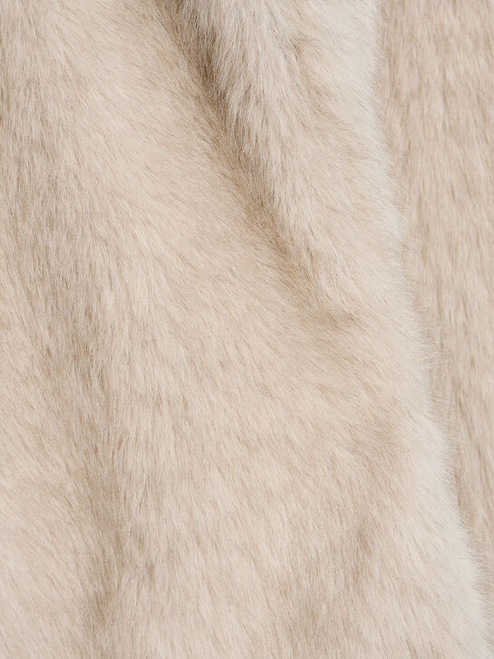 Шуба из эко-меха MSGM | Фото 4