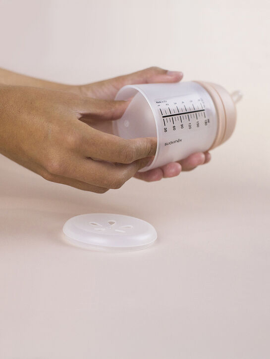 Набор Zero.Zero. Антиколиковая бутылочка с адаптивным потоком 180 мл, силиконовая пустышка -2/2 мес Suavinex | Фото 2