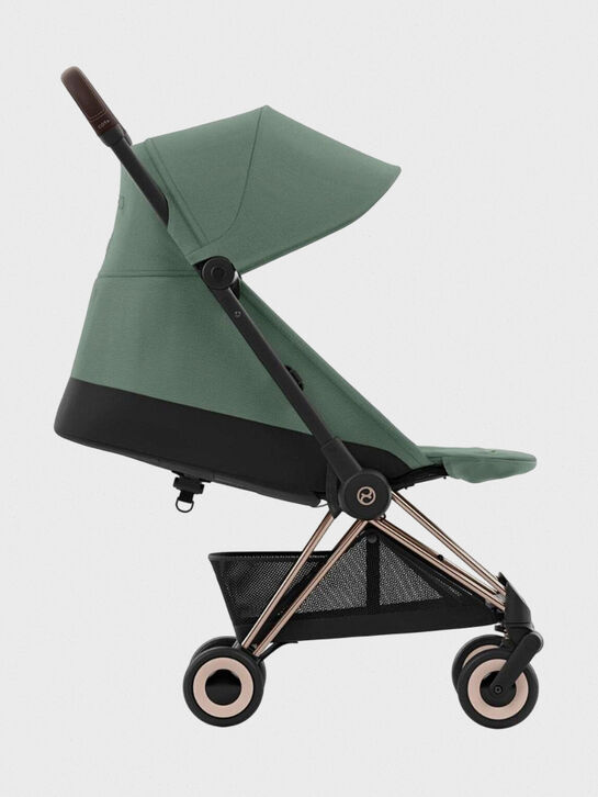 Коляска Coya Rosegold Leaf Green с дождевиком и бампером CYBEX | Фото 6