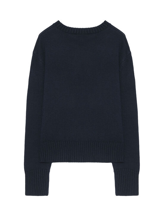 Джемпер с красным логотипом, синий Max&Co | Фото 2