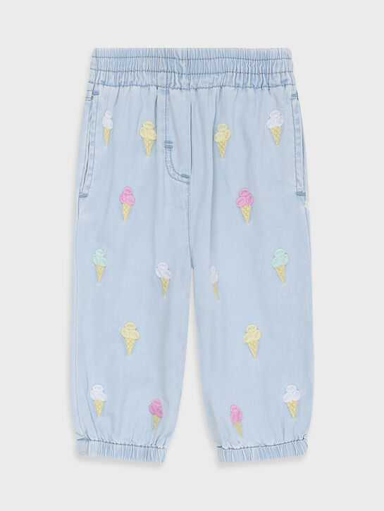 Джинсы с вышивкой &quot;мороженое&quot; Stella McCartney | Фото 1