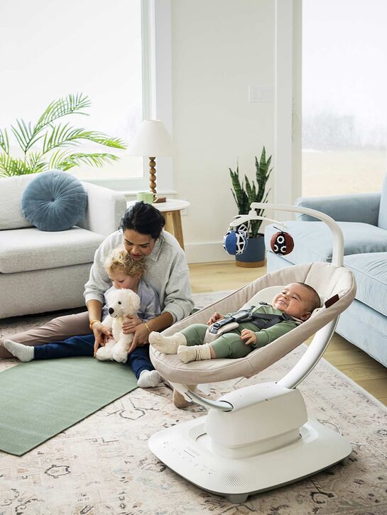 Кресло-качалка Mamaroo Charlie Sand Melange UPPAbaby | Фото 9