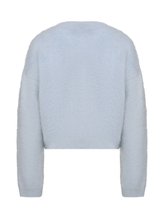 Кардиган укороченный, голубой N21 | Фото 8