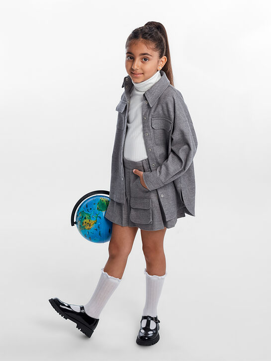 Шорты фланелевые, серые Dan Maralex | Фото 2