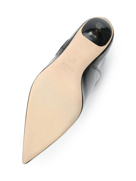 Ботильоны на шпильке с острым носом, черные MSGM | Фото 7